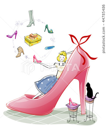 Beauty, girl, illustration Beauty, girl, illustration 44785486