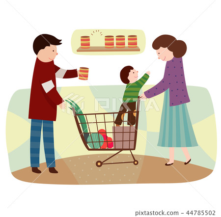 家庭，生活，插圖 44785502