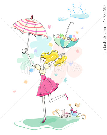 Beauty, girl, illustration Beauty, girl, illustration 44785592