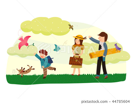 Family, life, illustration 44785604