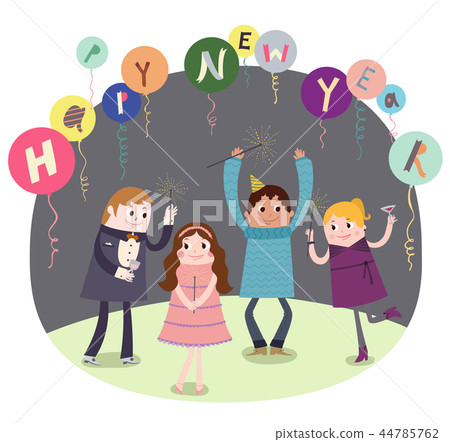 New Year, New Year, Illustration New Year, New Year, Illustration 44785762