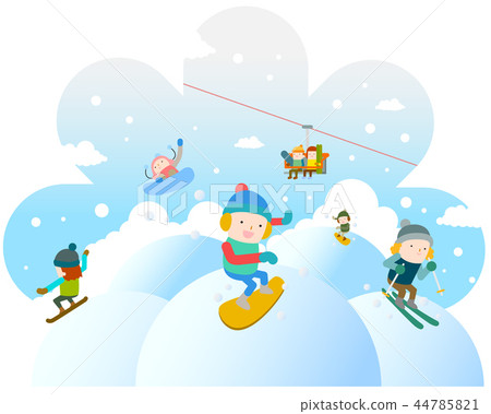 Winter, illustration Winter, illustration 44785821