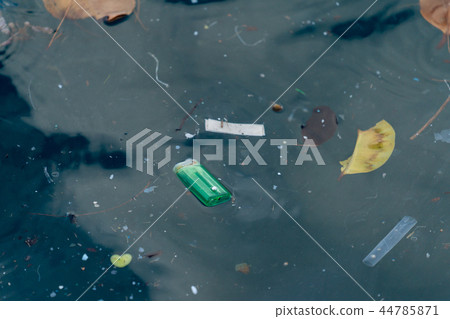 Plastic waste floating in the sea of Ogasawara Plastic waste floating in the sea of Ogasawara 44785871
