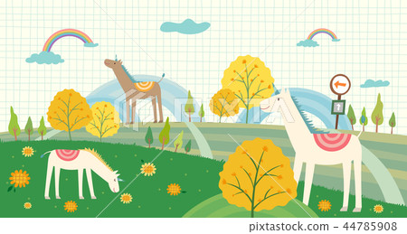 風景,夢想,例證 風景,夢想,例證 44785908