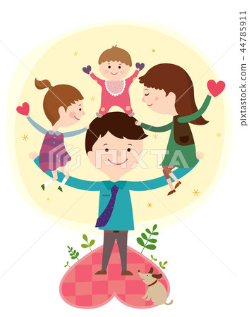 快樂,夫婦,插圖 快樂,夫婦,插圖 44785911