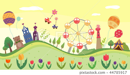 Landscape, dream, illustration Landscape, dream, illustration 44785917