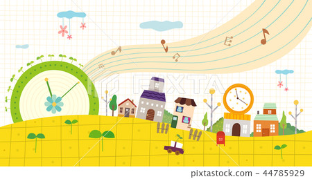 Landscape, dream, illustration Landscape, dream, illustration 44785929