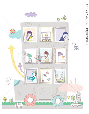 Business, success, illustration 44785995