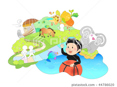 Travel, abroad, illustration 44786020