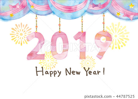新年賀卡2019年 44787525
