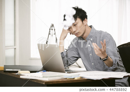 Man working from home 44788892