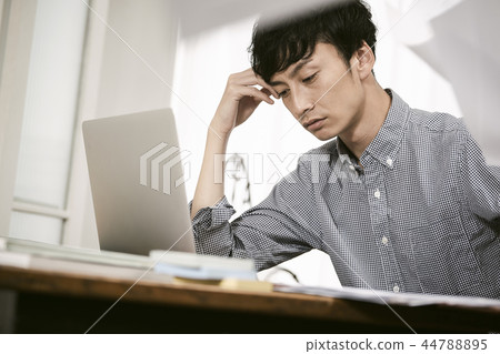 Man working from home Man working from home 44788895