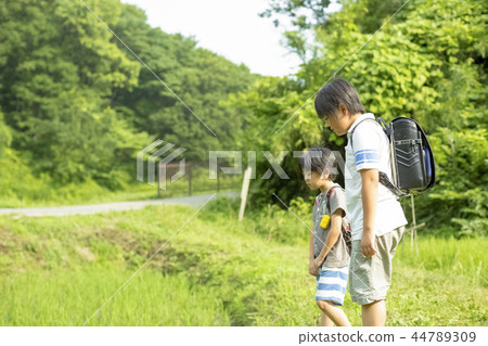 小學生在上學的路上 44789309