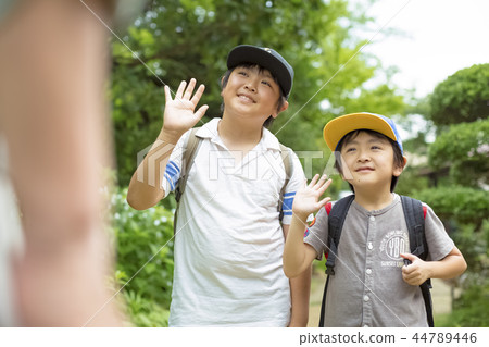 Boy in summer vacation 44789446
