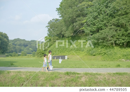 Boy in summer vacation 44789505