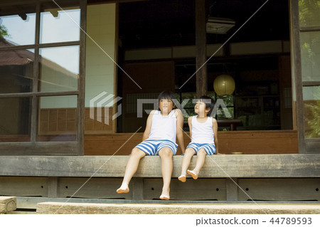 Boy in summer vacation 44789593