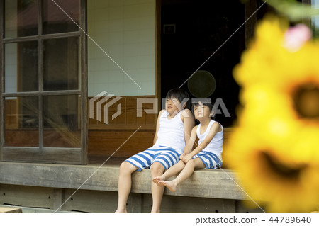 Boy in summer vacation 44789640