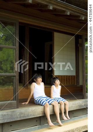 Boy in summer vacation 44789644