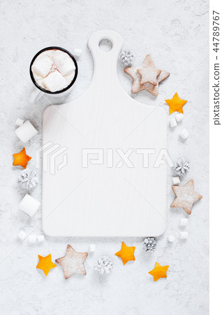 Christmas background with festive decoration Christmas background with festive decoration 44789767