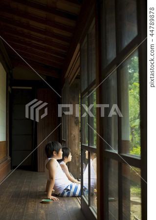 Boy in summer vacation 44789878