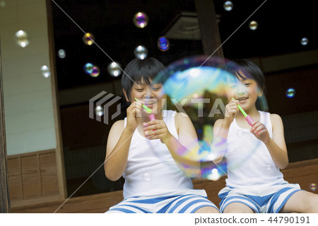 Boy in summer vacation 44790191