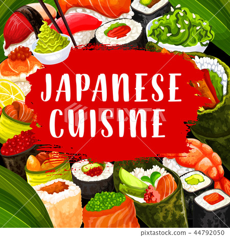 Japanese cuisine sushi, chopsticks and sauce Japanese cuisine sushi, chopsticks and sauce 44792050