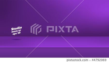 Vector,Empty vivid purple color studio table 44792069