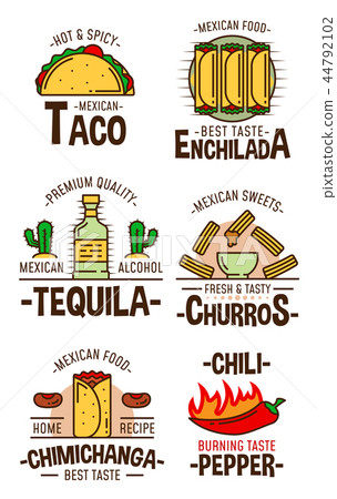 Mexican fast food snacks and desserts Mexican fast food snacks and desserts 44792102