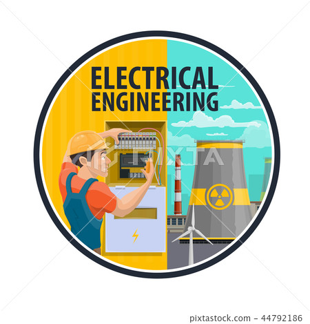 Electrical engineering, power plant, electrician Electrical engineering, power plant, electrician 44792186