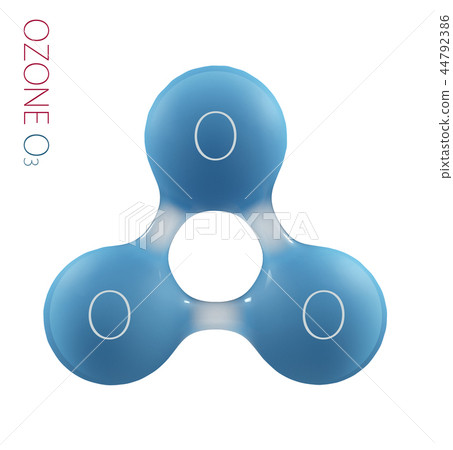 O3 ozone 3d molecule isolated on white 44792386