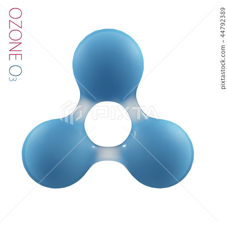 O3 ozone 3d molecule isolated on white O3 ozone 3d molecule isolated on white 44792389