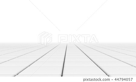 White tile flooring, architecture pattern texture background, 3d 44794057