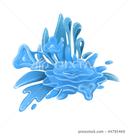 Abstract composition of fantasy marine type plants with glossy skin Abstract composition of fantasy marine type plants with glossy skin 44795469