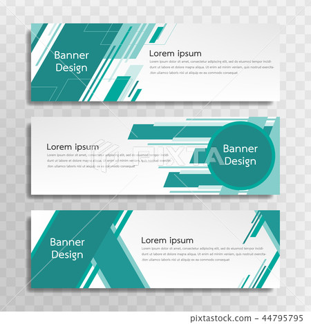 Banner templates set for web design or topics. - Stock Illustration ...
