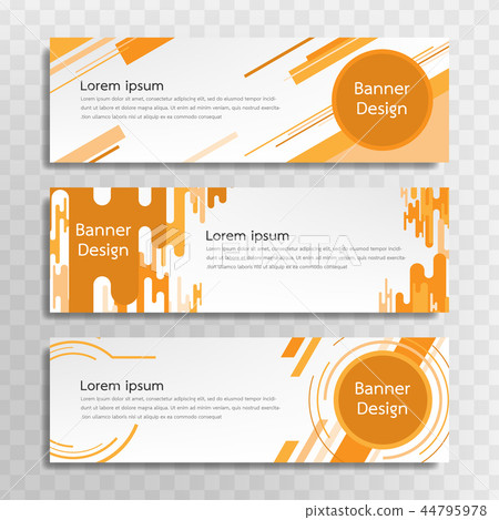 Banner templates set for web design or topics. - Stock Illustration ...