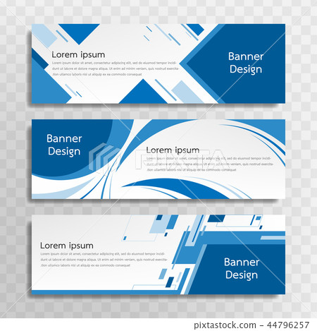 Banner templates set for web design or topics. 44796257