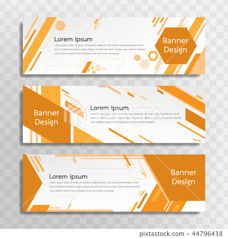 Banner templates set for web design or topics. Banner templates set for web design or topics. 44796438