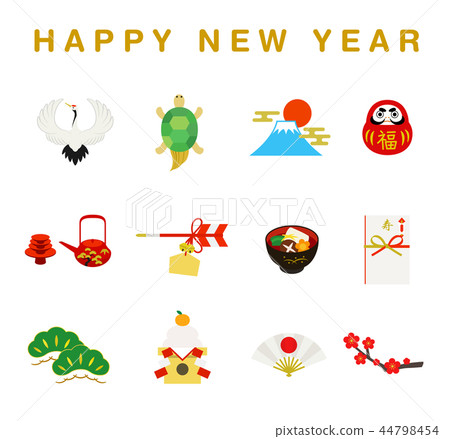 新年幸運日例證集合 新年幸運日例證集合 44798454