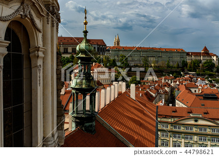 Red roofs and city view in Prague. Czech Republic 44798621