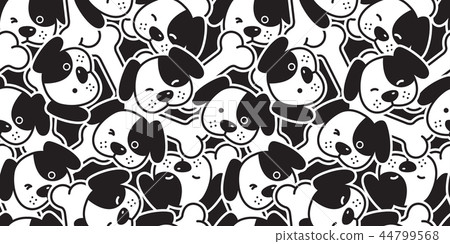 Dog seamless pattern french bulldog vector puppy Dog seamless pattern french bulldog vector puppy 44799568