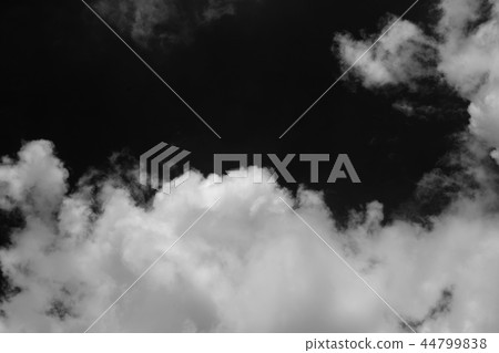 Clouds over black. 44799838