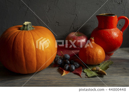 Autumn Harvest and Holiday Thanksgiving still life 44800448