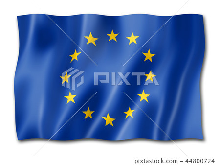 European union flag isolated on white European union flag isolated on white 44800724