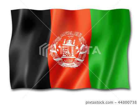 Afghan Flag Isolated On White Stock Illustration 44800738 Pixta