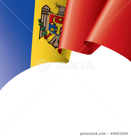 Moldova flag, vector illustration on a white background Moldova flag, vector illustration on a white background 44801094