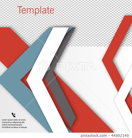Vector brochure template design with arrows. 44802148