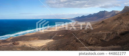 panorama seascape of Fuerteventura island 44802277