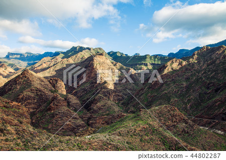 Amazing mountain range panorama Amazing mountain range panorama 44802287