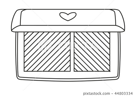 Line art black and white 2 color blusher 44803334
