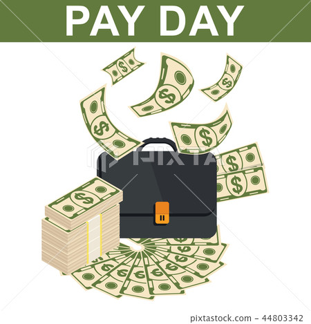 Tax day concept. Flat vector cartoon illustration. Tax day concept. Flat vector cartoon illustration. 44803342